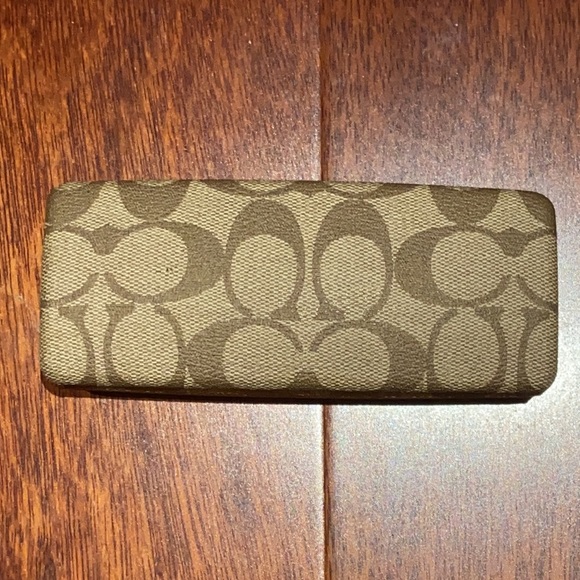 Coach Accessories - Coach Signature eyeglass/ sunglasses case brown